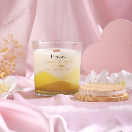 Thankful Grateful Blessed - Soy Wax Candle