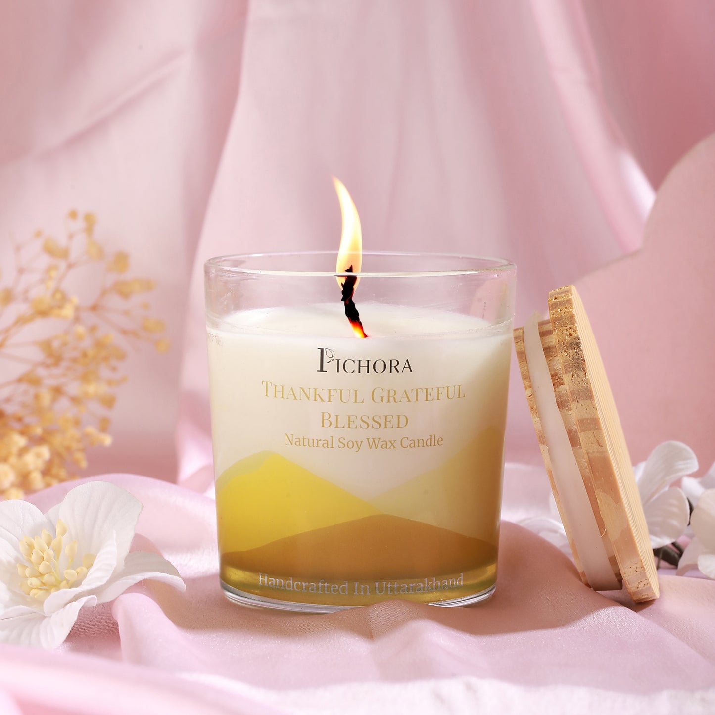 Thankful Grateful Blessed - Soy Wax Candle