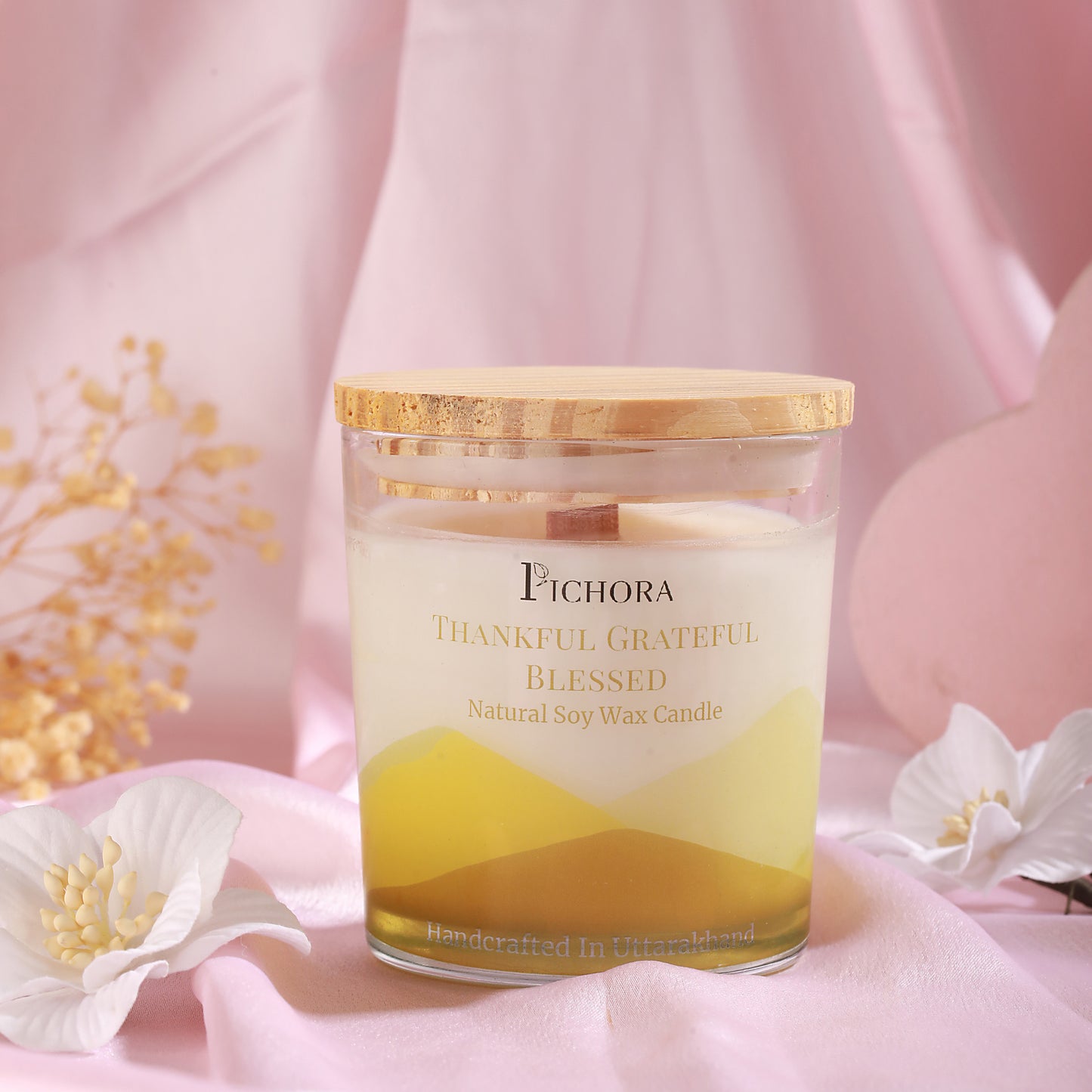 Thankful Grateful Blessed - Soy Wax Candle