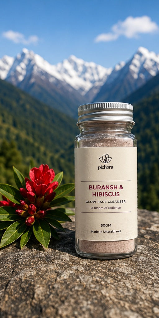 Buransh and Hibiscus Glow face cleanser