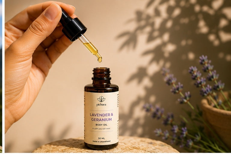 Lavender and Geranium Body Oil (New) 30ml