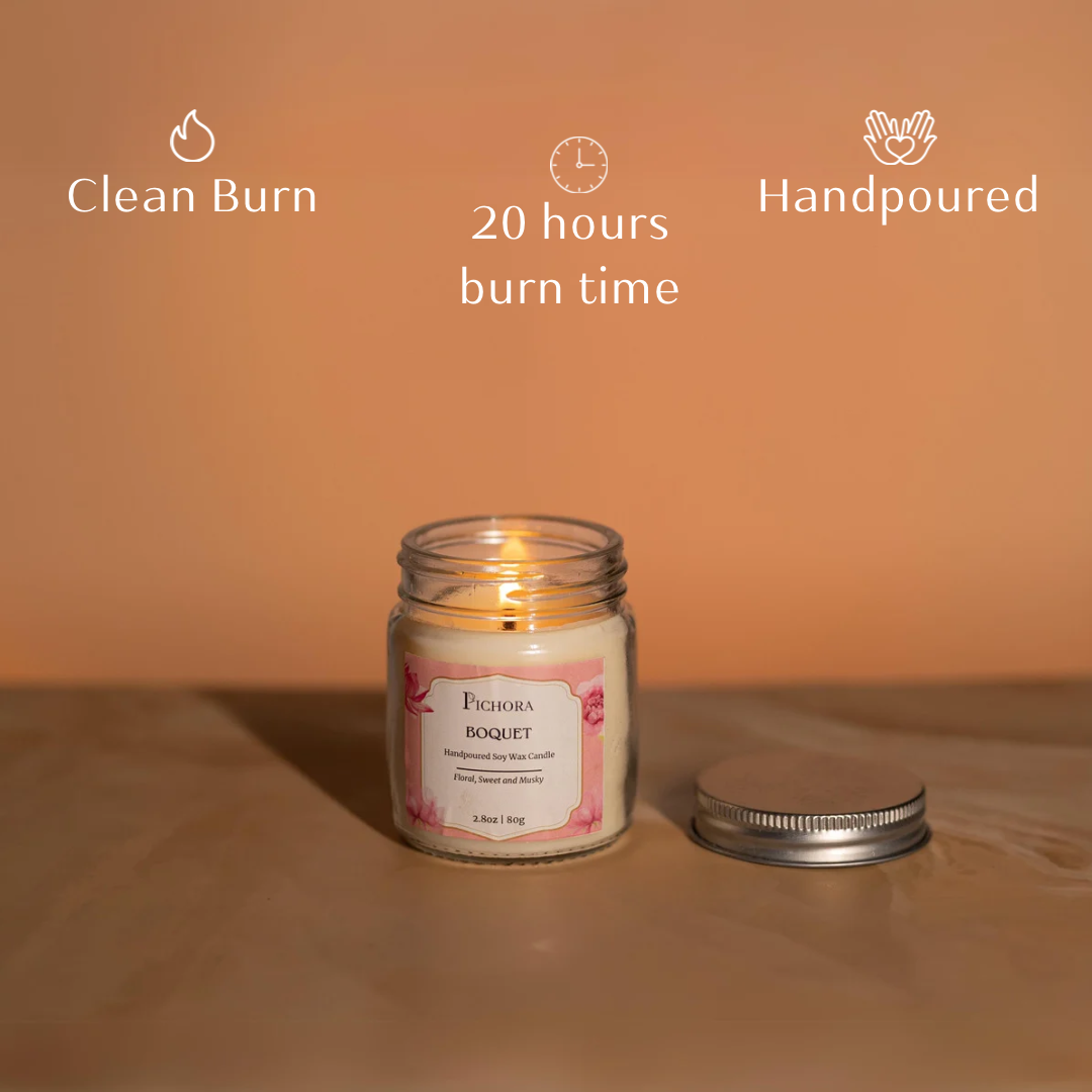 Bouquet Soy Wax candle